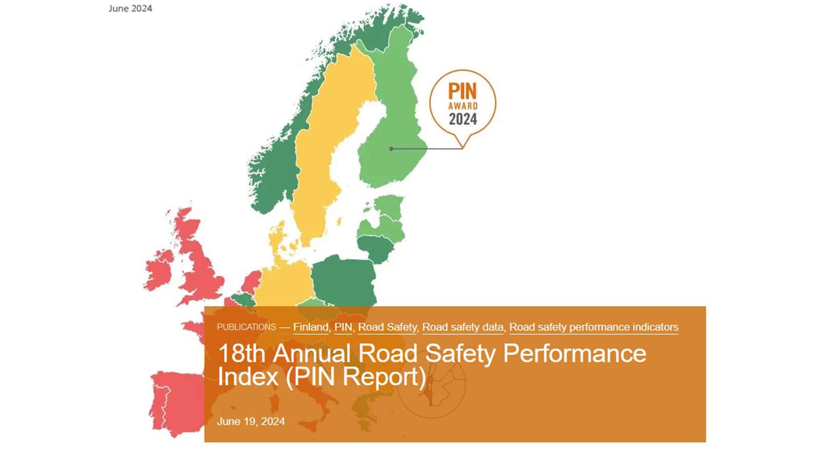 Στη Φινλανδία το βραβείο Οδικής Ασφάλειας του ETSC για το 2024