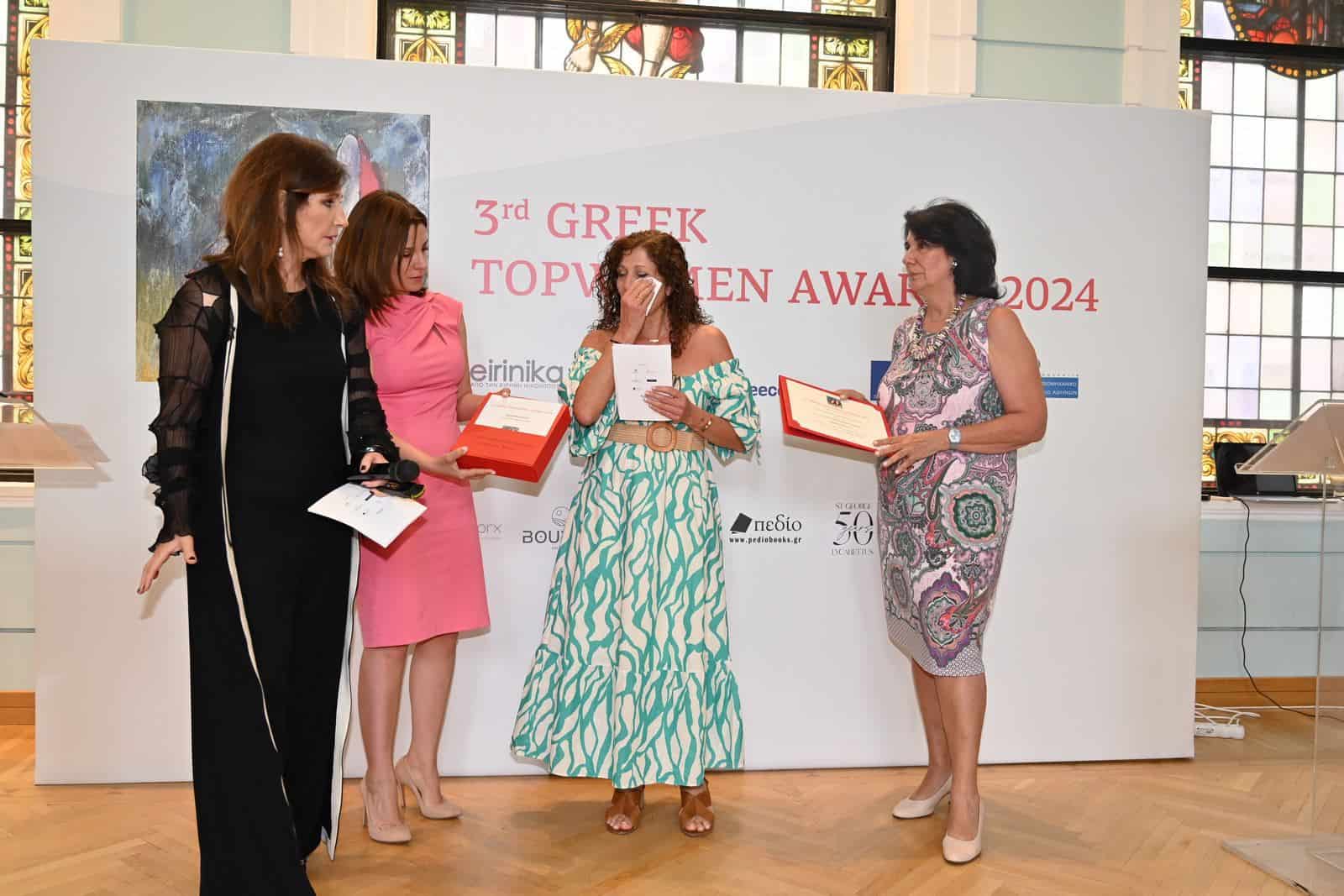 Η κα Ελισάβετ Νίκα της Covariance τιμήθηκε στα 3rd Greek Top Women Awards