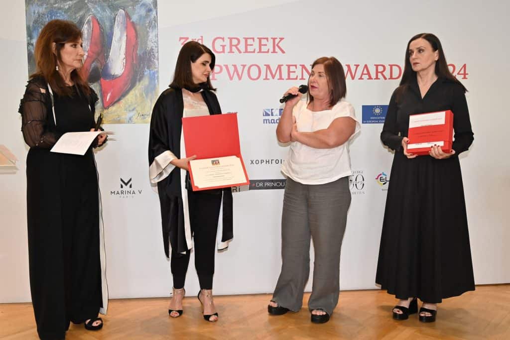 Η κα Ελισάβετ Νίκα της Covariance τιμήθηκε στα 3rd Greek Top Women Awards