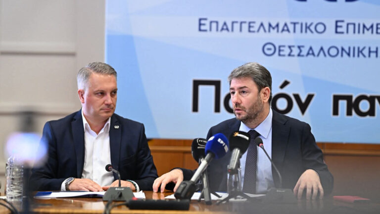 Συνάντηση του Προέδρου του ΠΑΣΟΚ – Κίνημα Αλλαγής με τον Πρόεδρο του ΕΕΘ